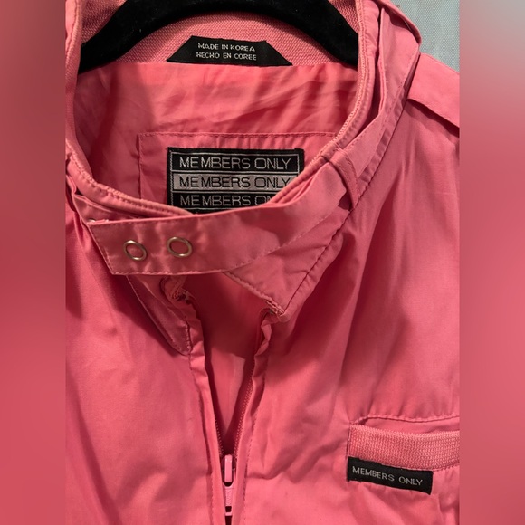 Pink Members Only Jacket - Picture 2 of 2